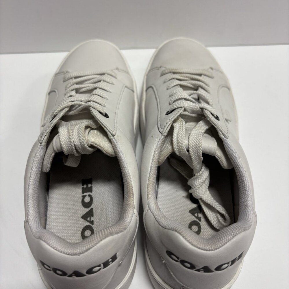Coach Women’s Lowline Leather Sneakers White, Size 7.5 B - Picture 5 of 7